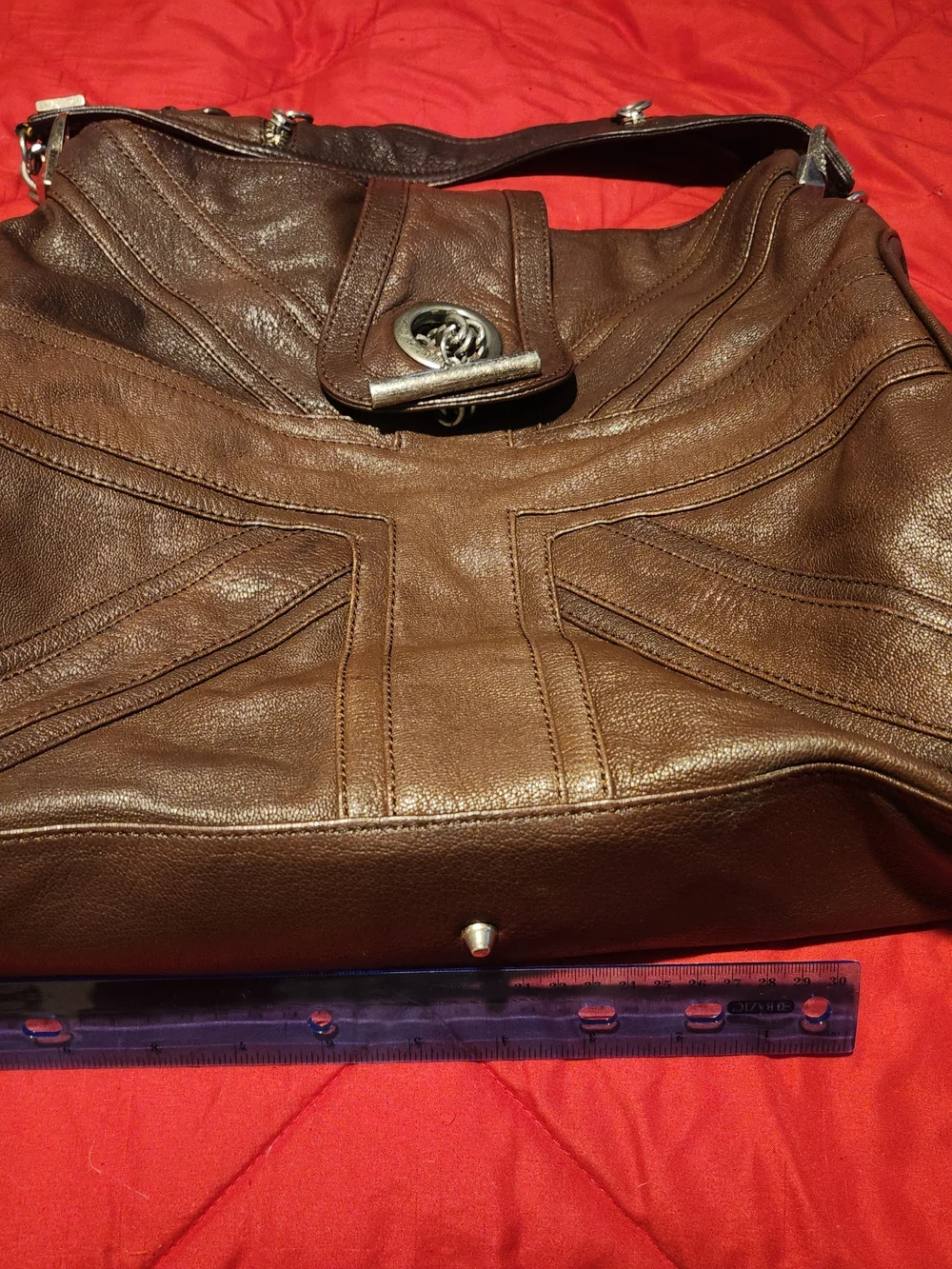 Betsey Johnson Vintage Union Jack Pre-2004 Large Leather Purse